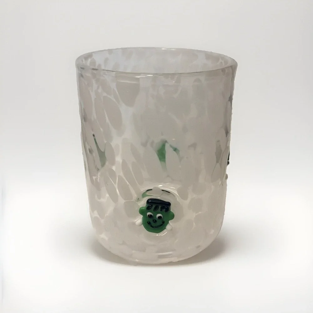 Anthropologie Halloween  Mystic Icon Juice Glass Frankenstein 17 Oz New